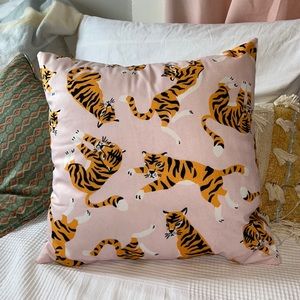 Tiger print pillow